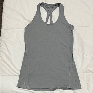 Athleta Charcoal Racerback Tank Top